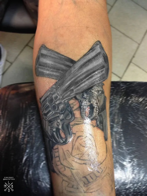black and grey black and grey tattoo on forearm #26120 | Tattoo Artist Денис Норд