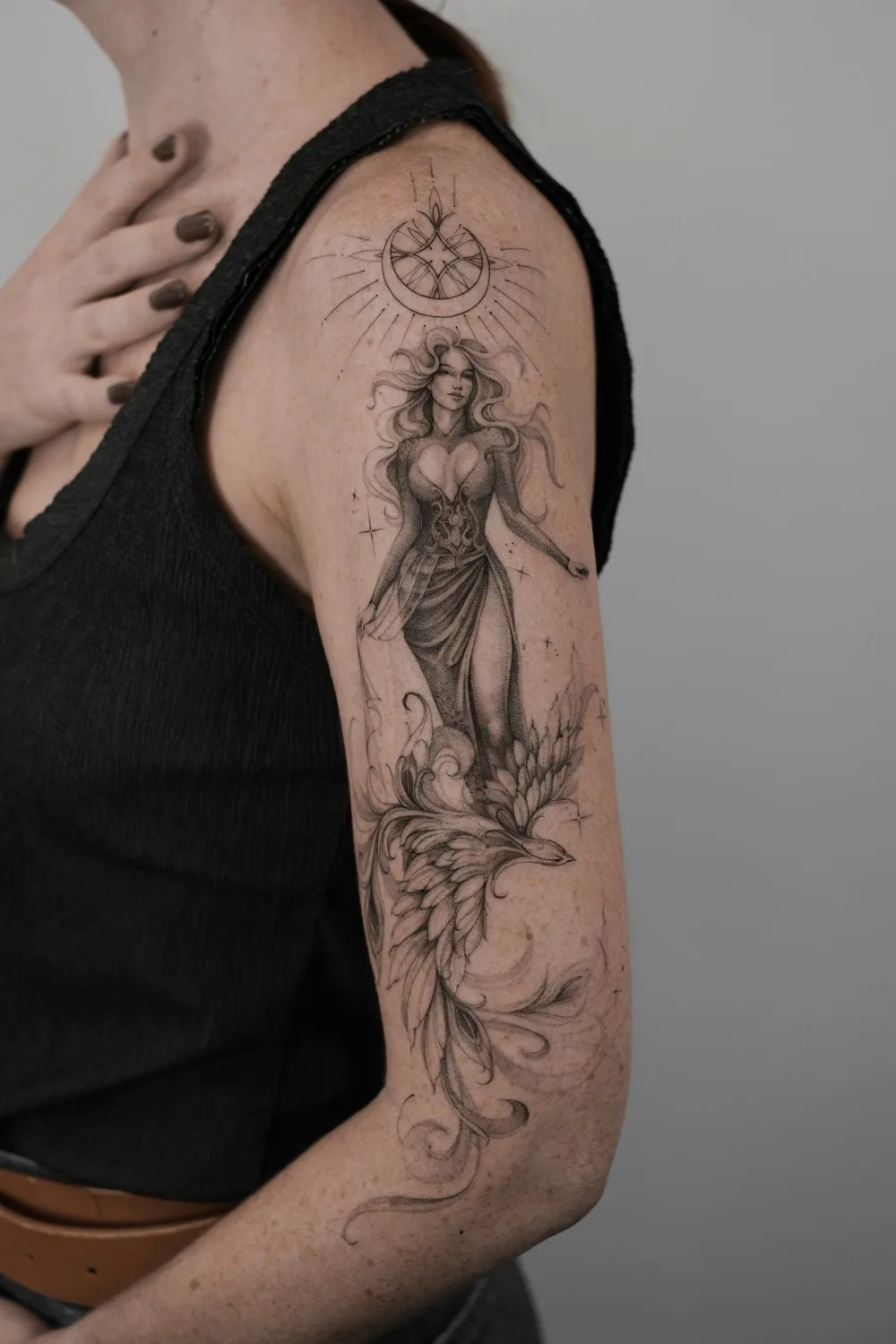 Изысканная файнлайн графика от Анастасии Stef Tattoo - image 12