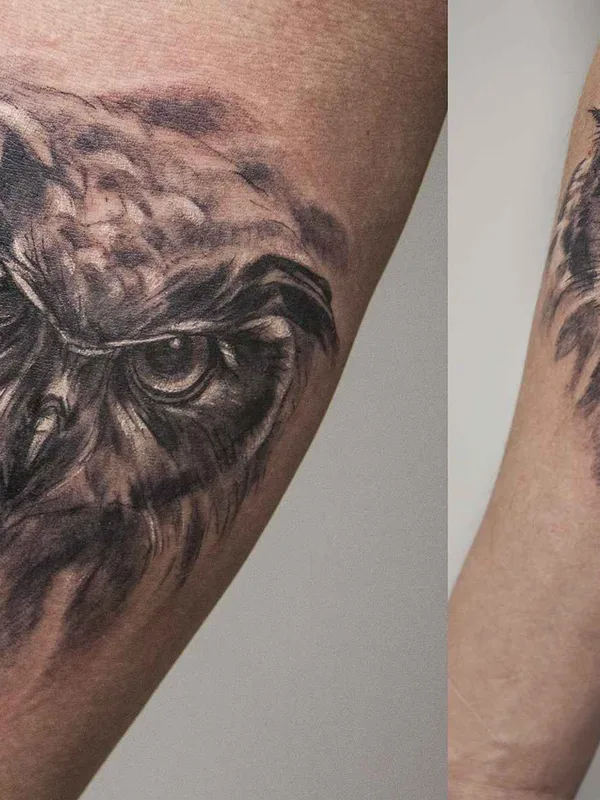 black and grey realism Tatuaggio su forearm #11102 | Tatuatore Юля Боль