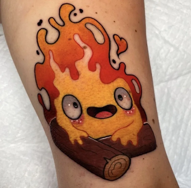 Charming Anime Characters in Annette Masís' Colorful Tattoos - image 1