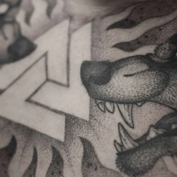 Graphic tattoo by Валерия Тимофеева  in Ижевск