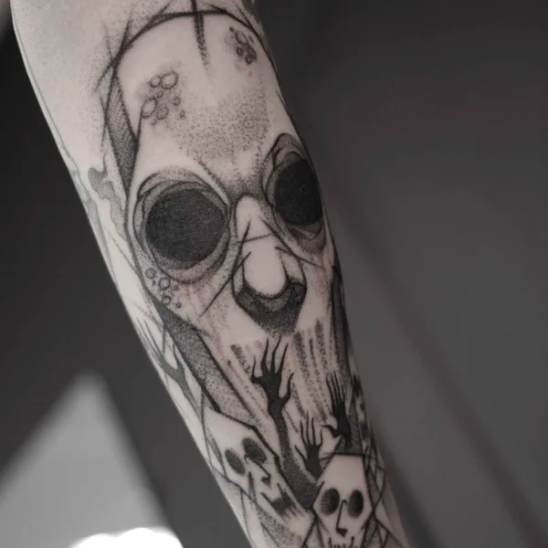 Graphic tattoo by Валерия Тимофеева  in Ижевск