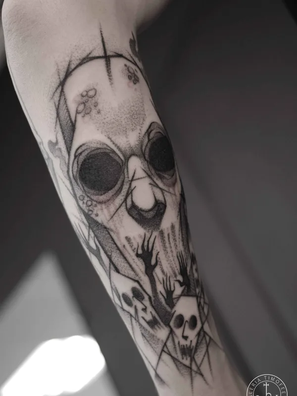 black and grey sketch татуировка на forearm #12561 | Тату мастер Валерия Тимофеева