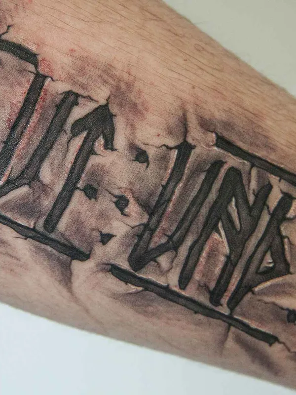black and grey blackwork Tatuaggio su forearm #11112 | Tatuatore Юля Боль