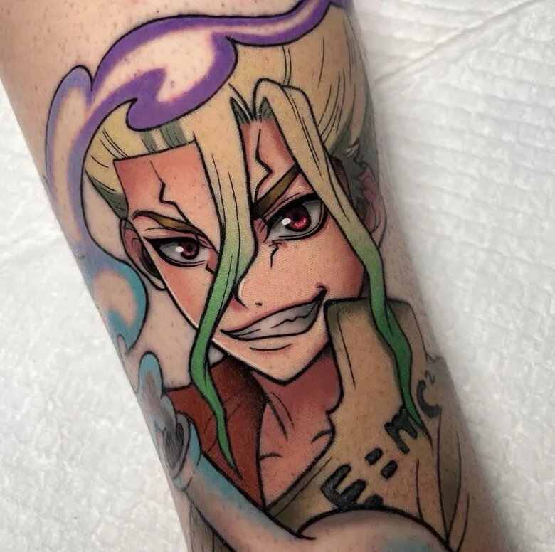 Anime tattoos by Annette Mas&iacute;s