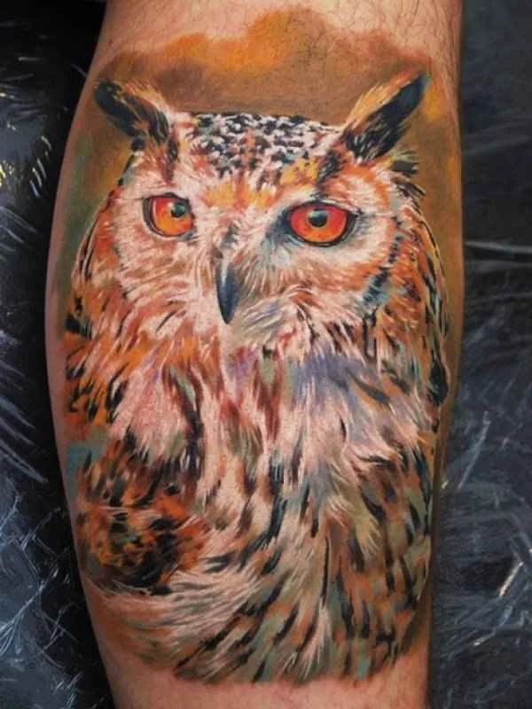 color realism tatouage sur calf #4188 | Artiste tatoueur Дмитрий Самохин
