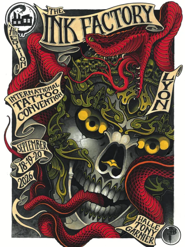 The Ink Factory 2026: 350 Künstler, 35 Länder und ein neues Kapitel für Lyons Tattoo-Szene