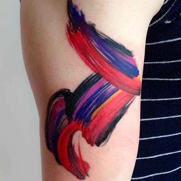 Watercolor tattoo by Amanda Wachob in New York City