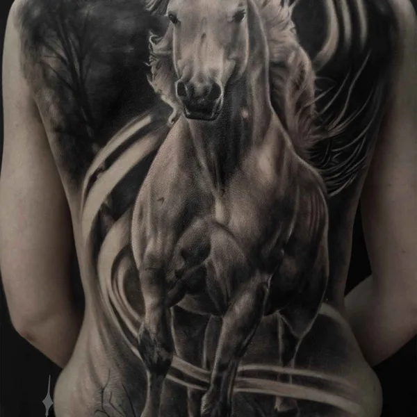 Realism tattoo by Mihail & Polina in Пермь