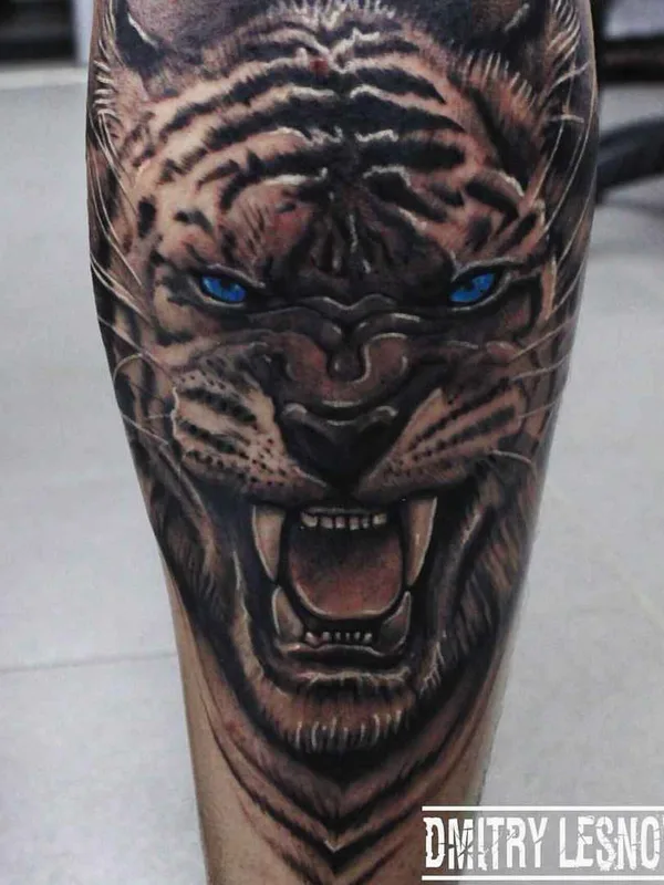 color realism Tatuaggio su calf #19385 | Tatuatore Роман