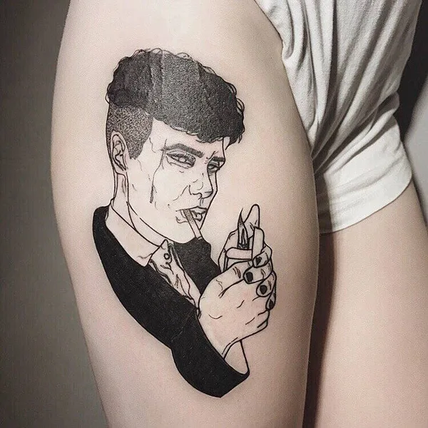 Graphic tattoo by Елизавета Кром in Челябинск