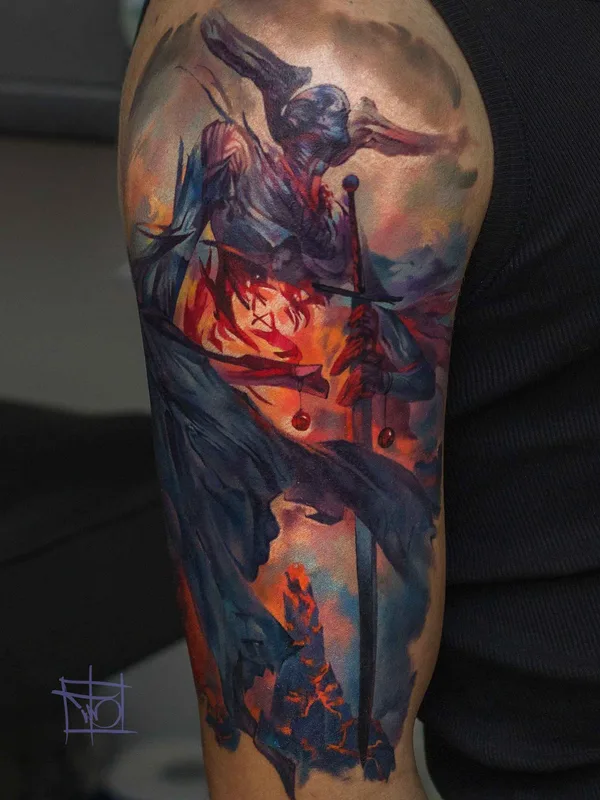 color realism tatuaje en upper arm #10141 | Tatuador Тимур Денисенко