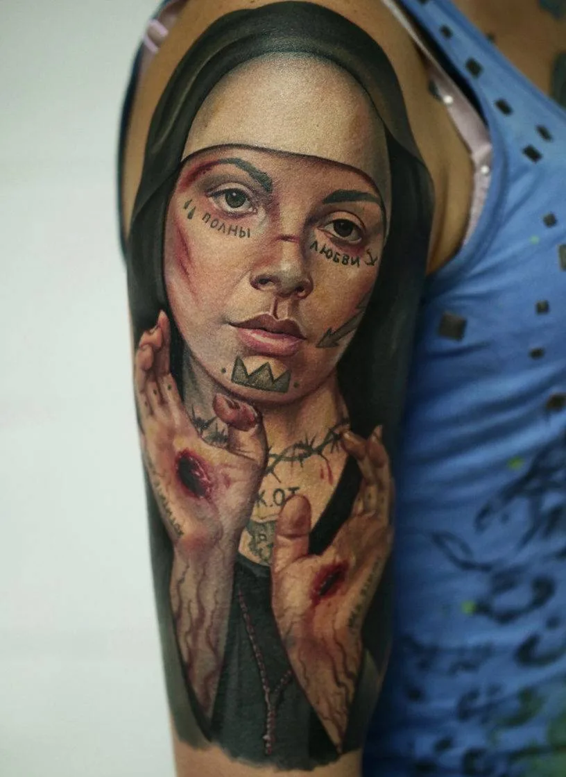 Tattoo artist Andrey Kolbasin, classical color and black and grey tattoo realism | Interview for iNKPPL | St. Petersburg, Russia