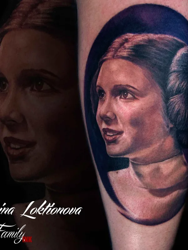 female color realism tattoo on forearm #6943 | Tattoo Artist Ирина Локтионова