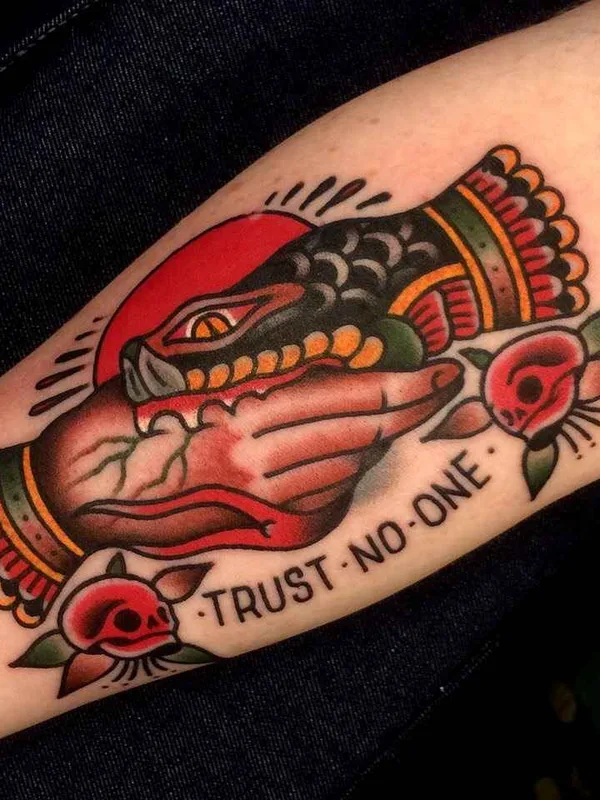 color traditional 纹身 在 forearm #11506 | 纹身师 Алексей Тол