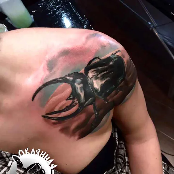 Graphic tattoo by Константин Андреевич Черников in Подольск