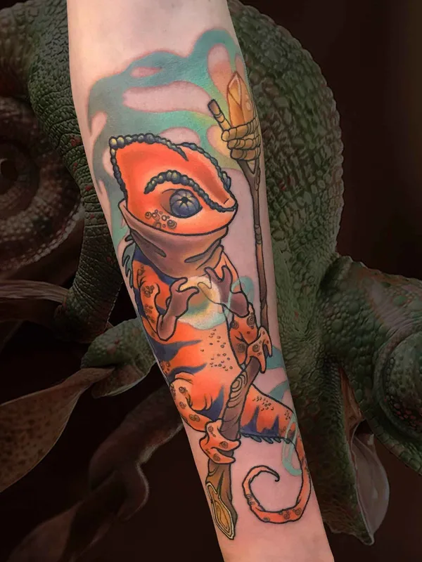 Нью Скул tattoo by Natali Korotkova in Санкт-Петербург