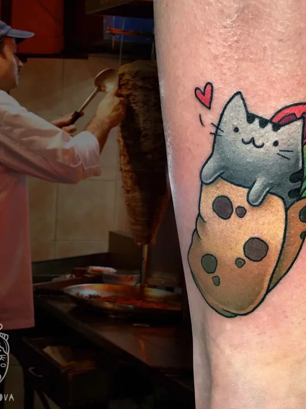 Нью Скул tattoo by Natali Korotkova in Санкт-Петербург