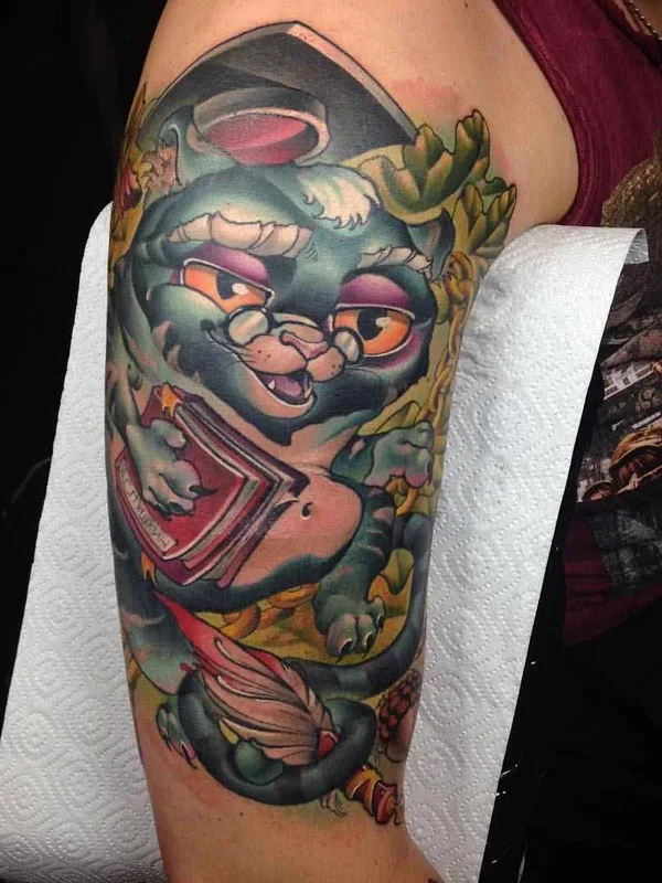 Нью Скул tattoo by Герман Горбунов in Санкт-Петербург