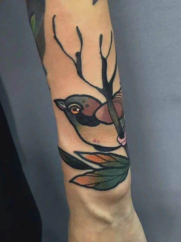 color neo traditional татуировка на forearm #3010 | Тату мастер Дмитрий Табачин