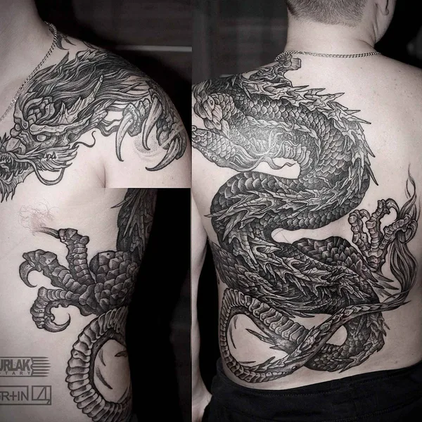 Ornamental tattoo by Антон Дёртин in Тольятти