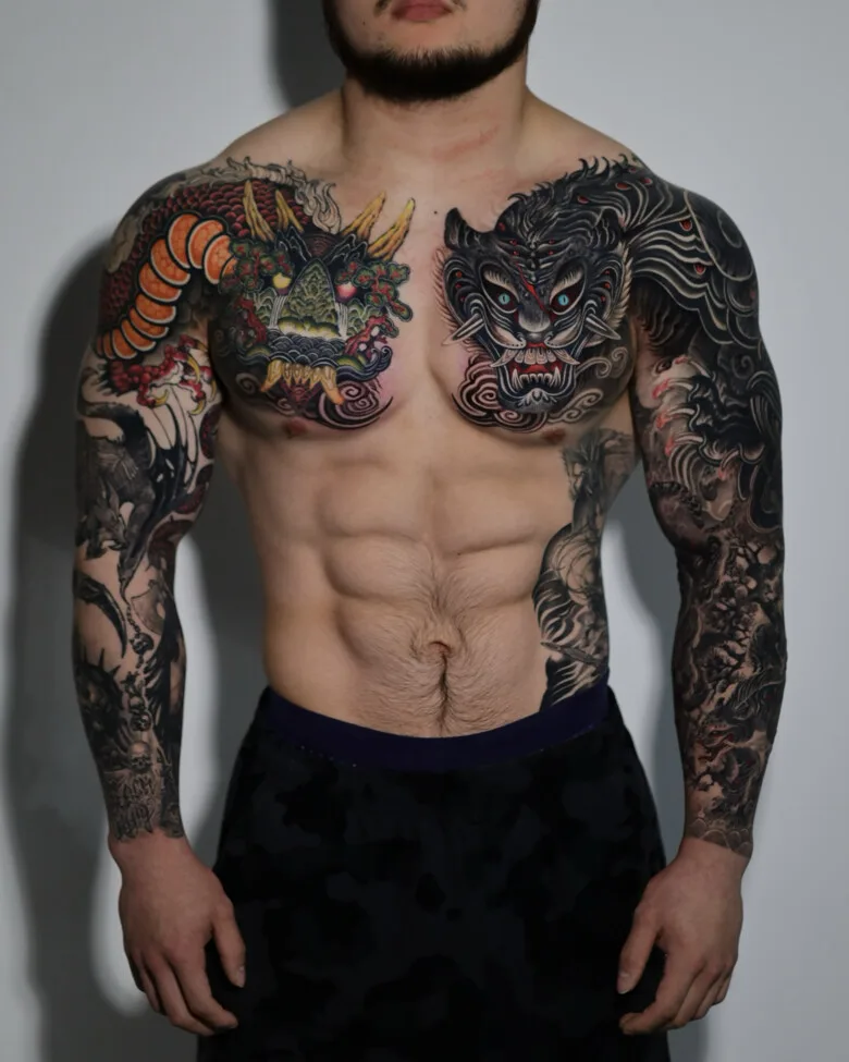 Traditional Korean tattoos by GREED