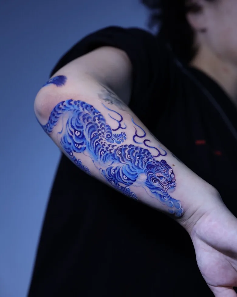 Traditional Korean tattoos by GREED