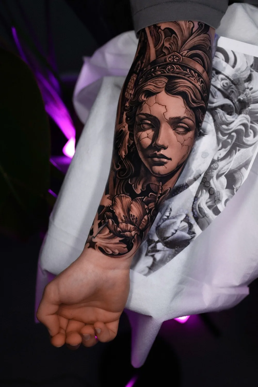 Black and gray tattoo Taras Dmytruk