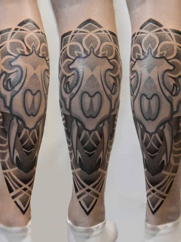 Dotwork tattoo by Artem Fomichev in Moscow