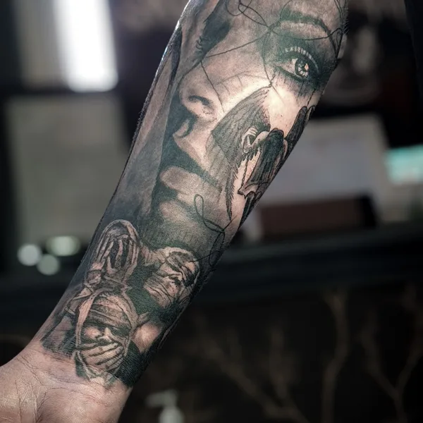 Trash Polka tattoo by Brennantattoo in Manchester