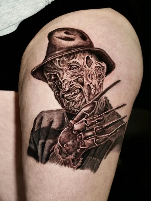 Horror tattoo by Brian Pardy in Abbotsford