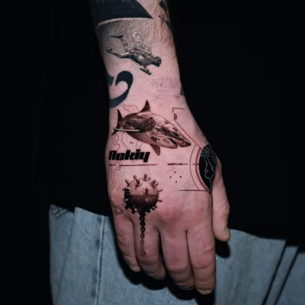 Микрореализм tattoo by Professor Che in Москва