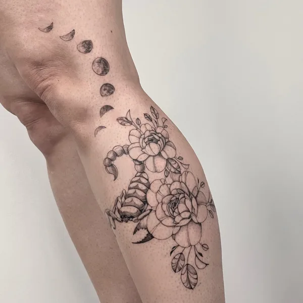 Ботаника tattoo by Daria Galina in Montréal