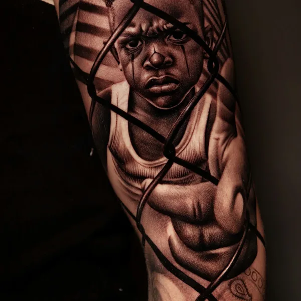 Realism tattoo by Denis Casella in Milano