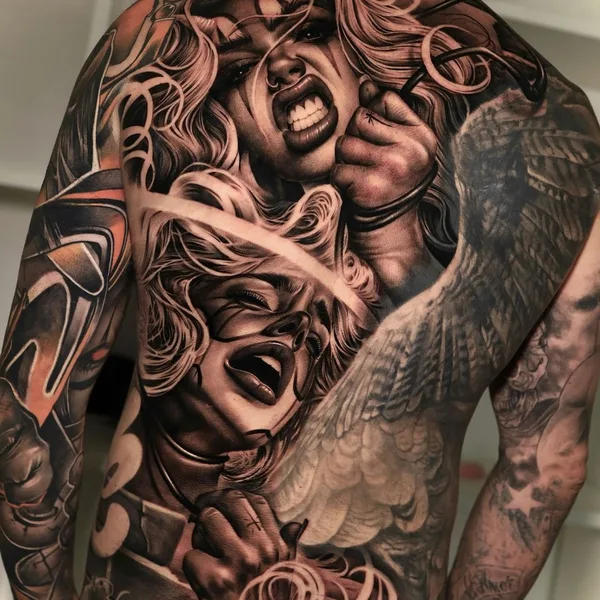 Realism tattoo by Denis Casella in Milano