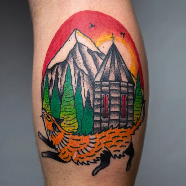 Old School tattoo by Dmitrii Ostanin in Beograd