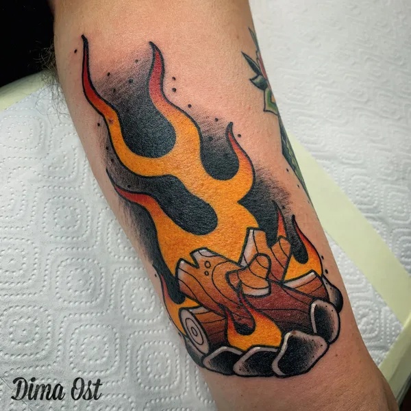 Old School tattoo by Dmitrii Ostanin in Beograd