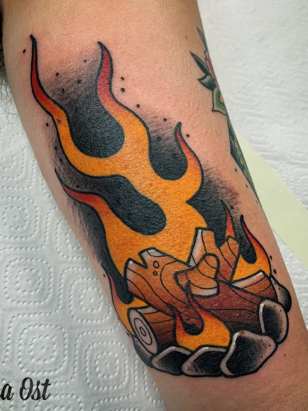 male color Traditional Tatuaggio su shoulder #85131 | Tatuatore Dmitrii Ostanin