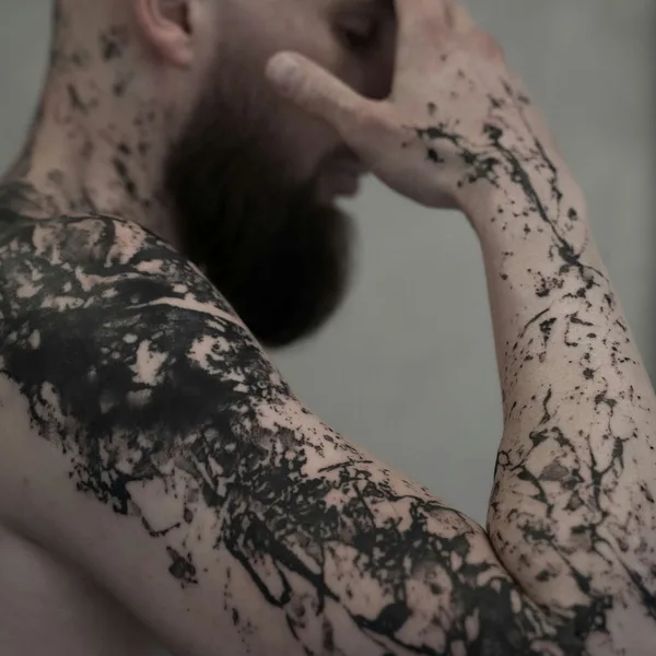 Abstract tattoo by Edvin Tedebring in København