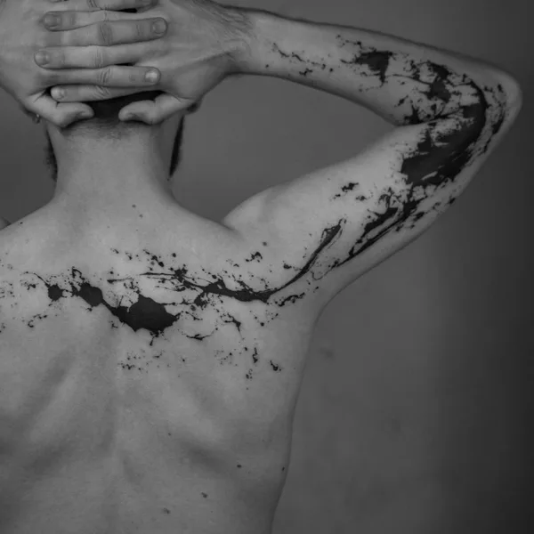 Abstract tattoo by Edvin Tedebring in København