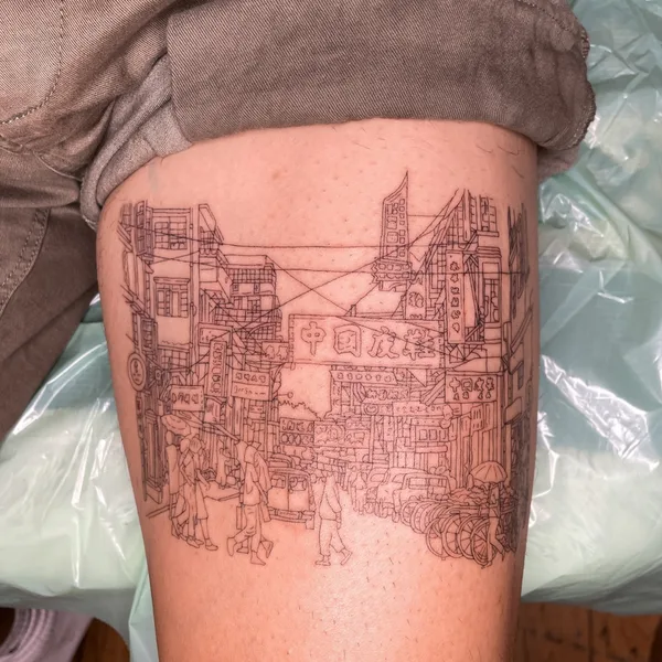 Author's Style tattoo by Eternal in London