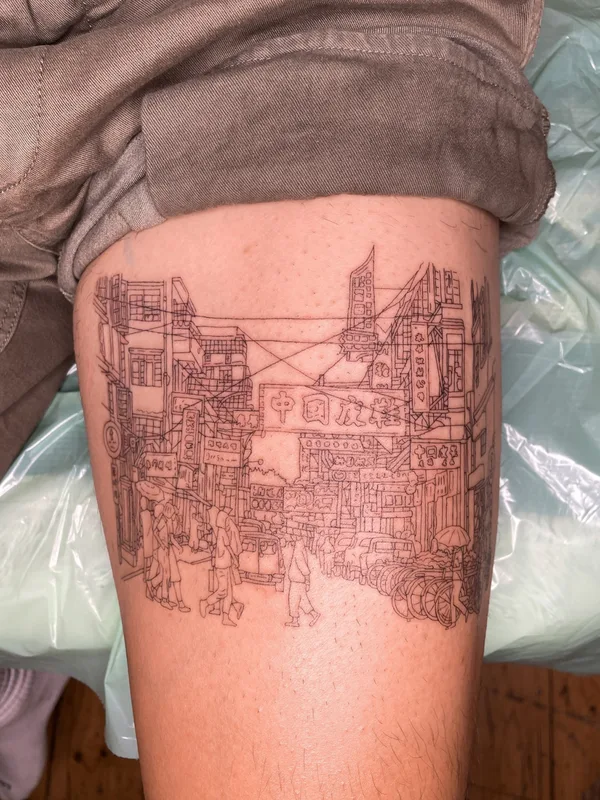 Author's Style tattoo by Eternal in London
