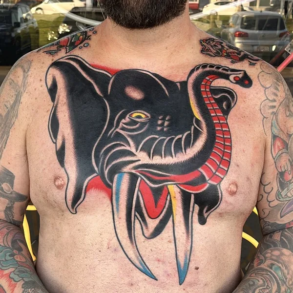 Traditional tattoo by Francesco Ferrara in Newport Beach