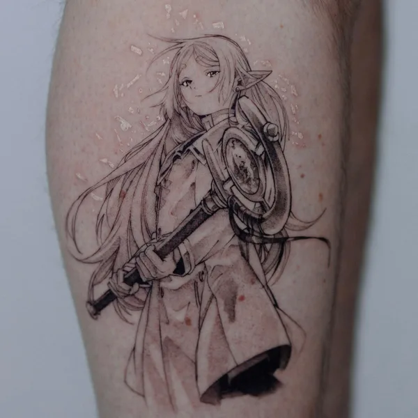 Anime tattoo by Hellbell