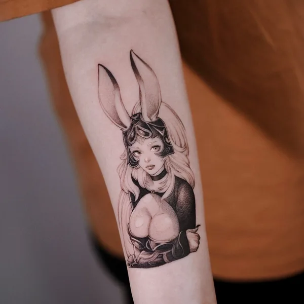 Anime tattoo by Hellbell