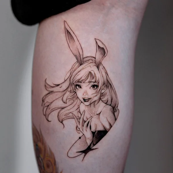 Anime tattoo by Hellbell