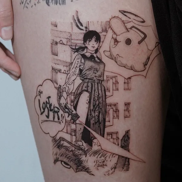 Anime tattoo by Hellbell
