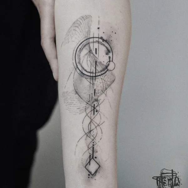 Watercolor tattoo by Hossam tattoos in Amsterdam
