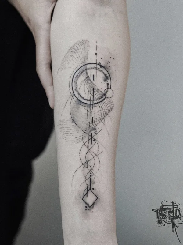 Watercolor tattoo by Hossam tattoos in Amsterdam