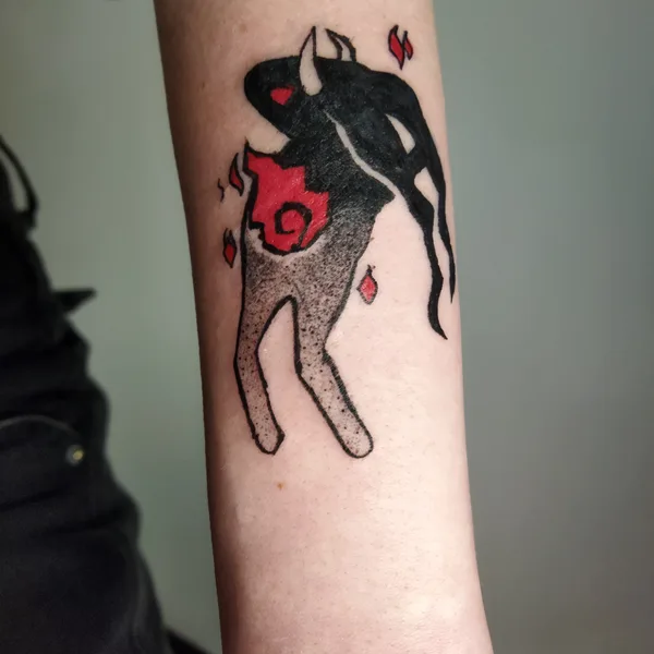 Horror tattoo by Kira Akira in Tbilisi